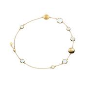 aquaforte le chicche neckl. with soap-shaped elements and aquamarine  faceted venitian glass image