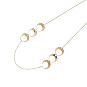 aquaforte lune necklace with six brushed and polished elements image