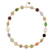 aquaforte coriandoli veneziani short necklace with multicolor  faceted venitian glass image