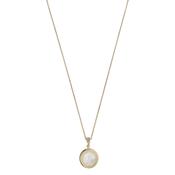aquaforte mignon round mother of pearl pendant