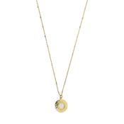 aquaforte nuova retro mother of pearl round inset pendant