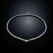 chiara ferragni crystal infinity love necklace 400mm