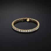 chiara ferragni classic tennis gold plated  bracelet