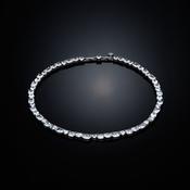 chiara ferragni crystal princess multi shape necklace 402mm