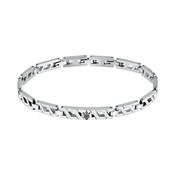 maserati jewels iconic bracelet with black trident 18.5+3cm