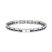maserati jewels rose gold,silver,blue bracelet 210mm jewellery buckle