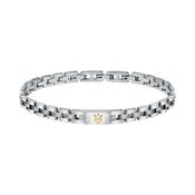 maserati jewels silver bracelet 22cm jewellery buckle image