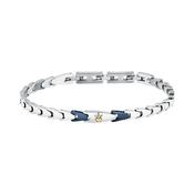 maserati jewels iconic bracelet stainless steel blue+yg 18+3.5cm