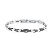 maserati jewels iconic bracelet stainless steel black 18+3.5cm