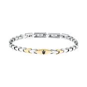 maserati jewels iconic bracelet stainless steel yg+black 18+3.5cm