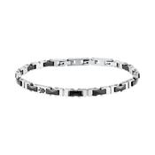 maserati jewels ceramic stainless steel bracelet black 18+3.5cm image