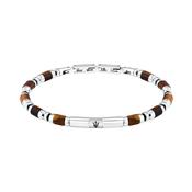 maserati jewels iconic bracelet tiger eye sto.&amp;ip blk 19+3cm