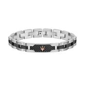 maserati jewels silver, gun, rose gold bracelet 210mm jewellery buckle