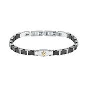 maserati jewels ceramic bracelet steel yg ceramic black 18.5+3cm image