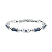 maserati jewels ceramic bracelet stainless steel blue ceramic blue 18+3.5cm