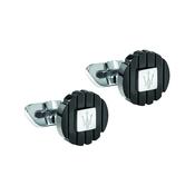 maserati jewels cufflinks steel black