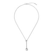 karen millen facet chain silver chain drop pendant
