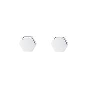 karen millen mosaic silver earrings image