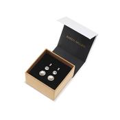 karen millen crystal &amp; pearl silver studs gift set