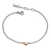 georgiana  rose gold plated small heart bracelet