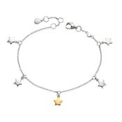 ivy  yellow gold  plated lots of star bracelet image