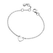 anna  silver heart bracelet image