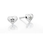 suri  diamond heart stud earring