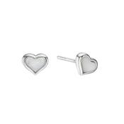 heart mop stud earrings