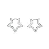little star gabriella hinged star hoop earrings