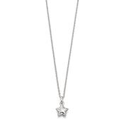 eva  plain small star pendant and chain