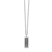 little star declan oxidised dog tag necklace