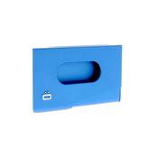 ogon blue aluminium business card holder