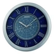 seiko quartz silver clock auto constant light