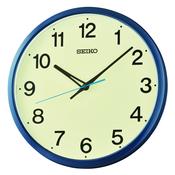 seiko quartz wall blue step second hand clock image