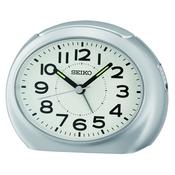 seiko quartz silver bedside beep alarm clock