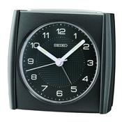 seiko quartz black bedside alarm clock