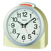 seiko quartz bedside gold ascending beep alarm light clock image