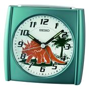 seiko quartz bedside green triceratops beep alarm clock image