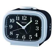 seiko quartz silver bedside alarm clock