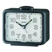 seiko quartz bedside black bell alarm clock