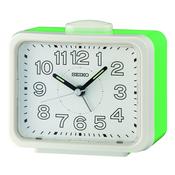 seiko quartz bedside white &amp; green bell alarm clock image