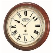 seiko wood station clock