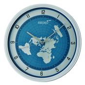 seiko quartz blue wall aluminium dail clock image