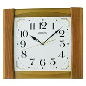 seiko quartz white dial wooden wall clock