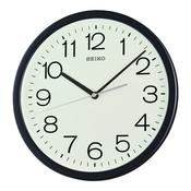 seiko quartz black wall clock image