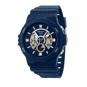 sector digital dual time, chime, stopwatch, navy silicone watch image