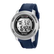 sector expander ex-37 45mm digital blue pu strap watch image