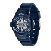 sector expander ex-16 40mm junior  digital blue dial blue pu st watch