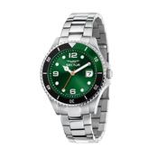 sector quartz gents stainless steel green dial bracelet watch image
