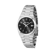 sector no limits c300 34mm 3h black dial stainless steel bracelet watch image